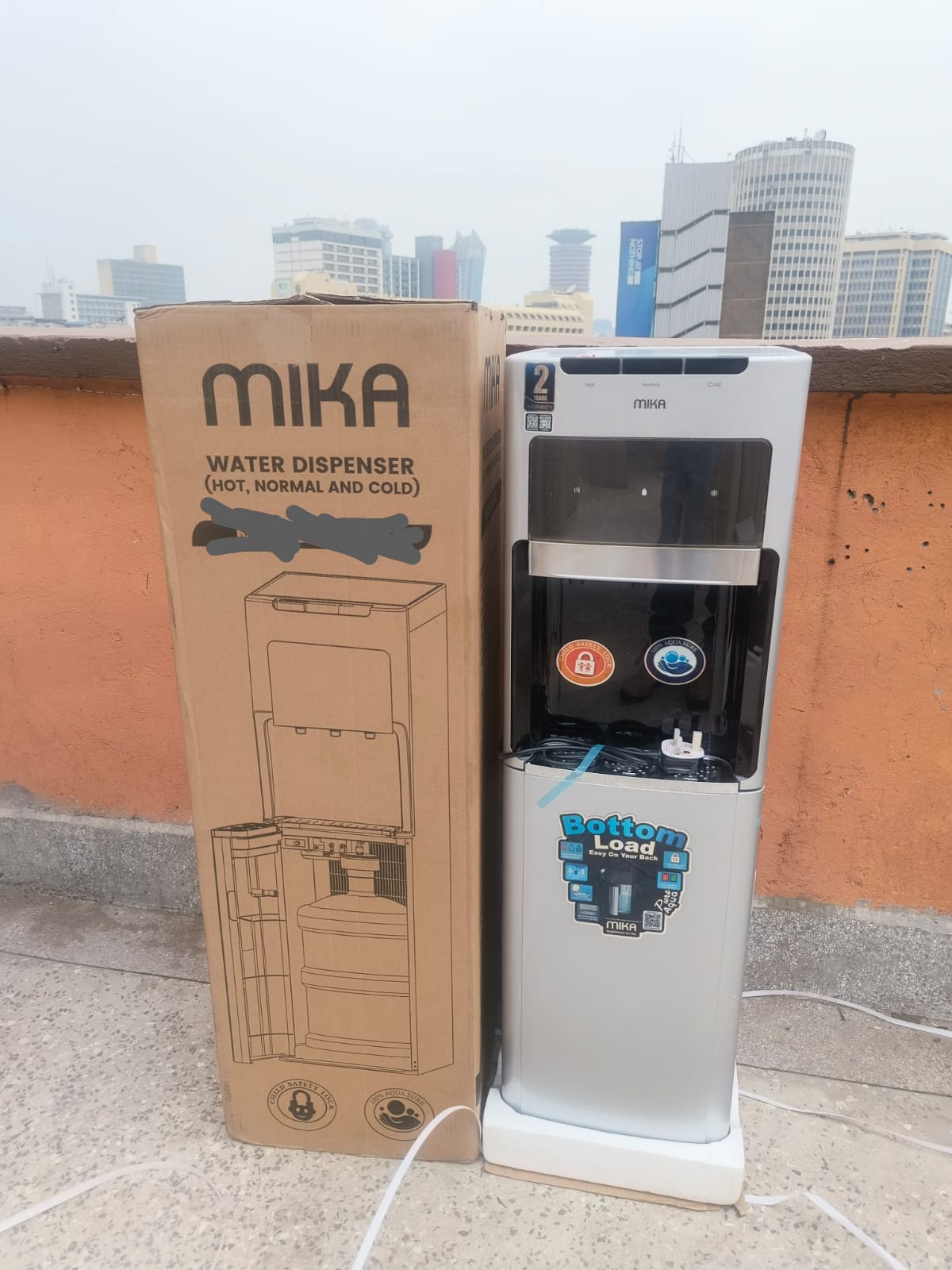 Mika Bottom Load Water Dispenser – stylish, convenient, and reliable hydration with effortless bottle loading.